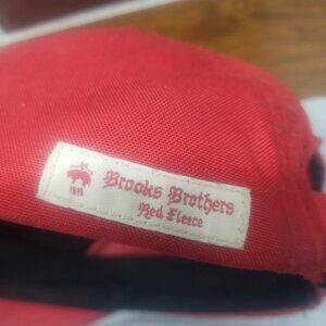 Mens Brooks Brothers Red Fleece Rain Hat